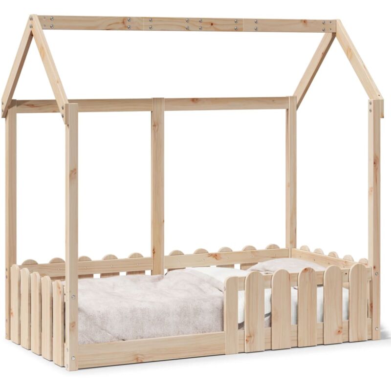 Vidaxl - Cadre de lit d'enfants forme de maison 70x140cm bois pin massif