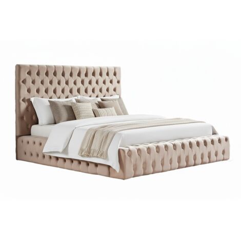 Cadre de lit double en velours 180x200 cm ROYAL