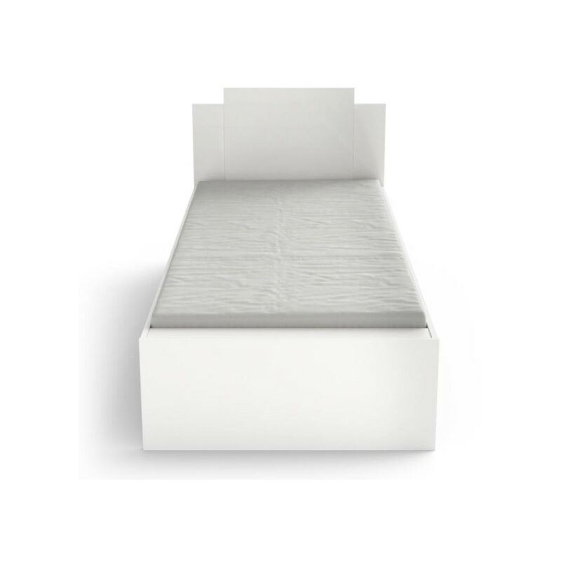 TMM - Cadre de lit enfant 90x190/200 Blanc - zily - l 94.5 x l 204 x h 87.5 cm