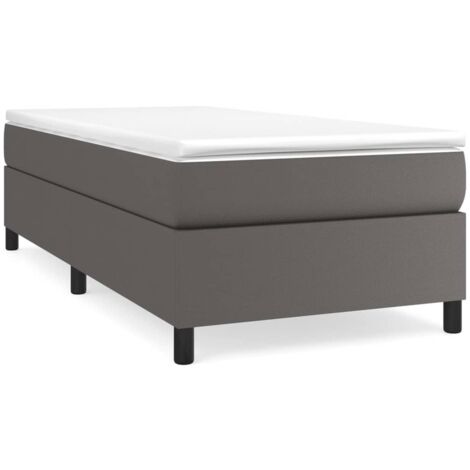 Cadre de lit Gris 90x200 Similicuir
