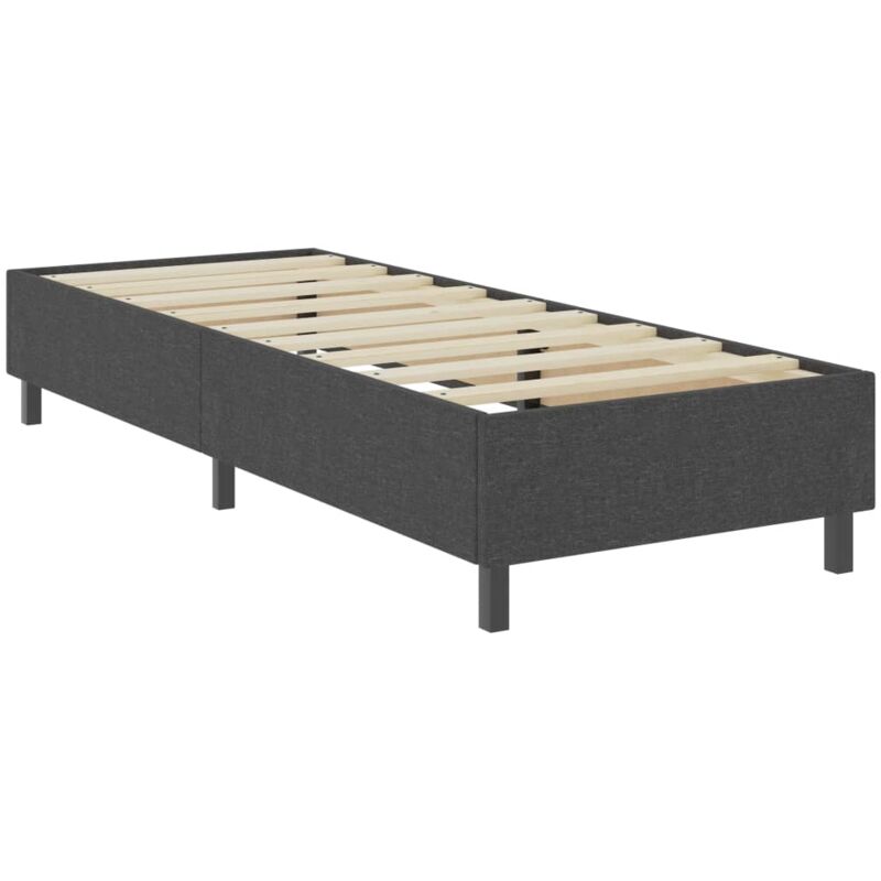 Vidaxl - Cadre de Lit Tissu Gris 90 x 200 cm Modèle 2
