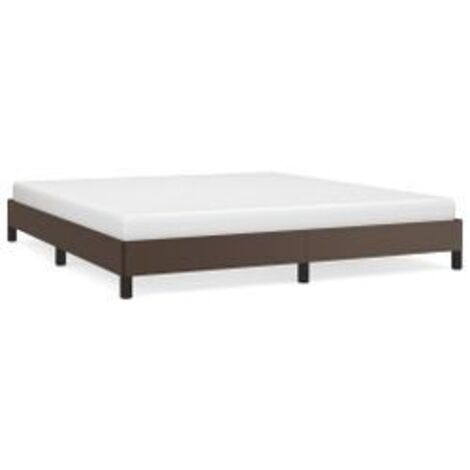 Cadre de lit Marron 180x200 Similicuir