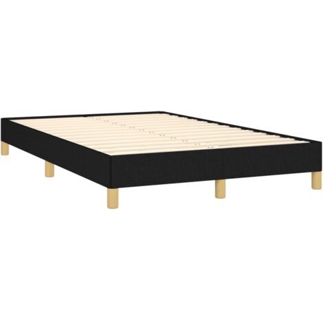 Cadre de lit noir 120x190 tissu