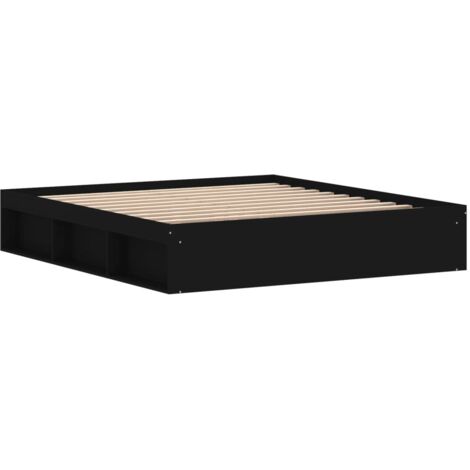 Cadre de lit noir 180x200 super king