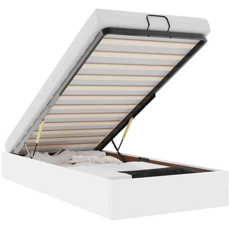 Vidaxl - Cadre de lit ottoman sans matelas blanc 90x200 cm similicuir
