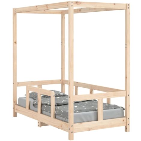 Cadre de lit pour enfant 70x140 bois de pin massif