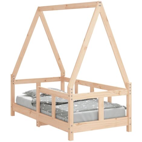 Cadre de lit pour enfant 70x140 bois de pin massif