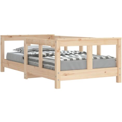 Cadre de lit pour enfant 70x140 bois de pin massif