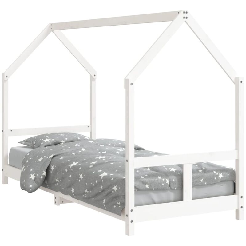 Vidaxl - Cadre de lit pour enfants blanc 80x200 cm bois de pin massif