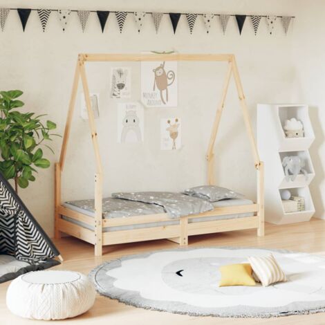 Cadre de lit pour enfant 70x140 cm bois de pin massif vidaXL