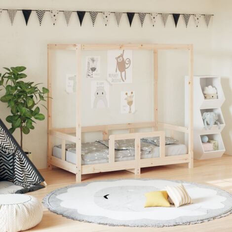 Cadre de lit pour enfant 70x140 cm bois de pin massif vidaXL