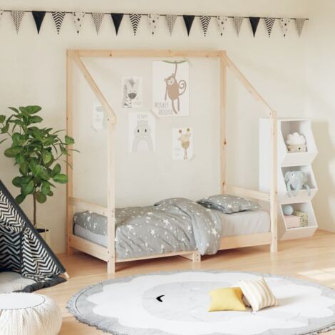 Cadre de lit pour enfant 70x140 cm bois de pin massif vidaXL