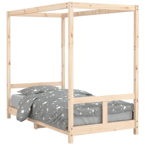 Cadre de lit pour enfant 80x160 bois de pin massif