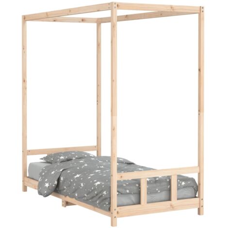 Cadre de lit pour enfant 90x190 Bois de pin massif