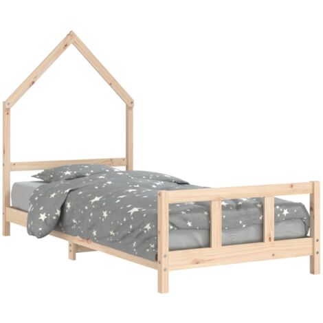 Cadre de lit pour enfant 90x190 cm Bois de pin massif