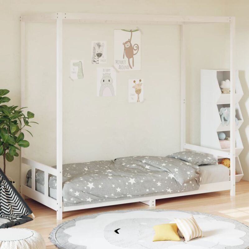 Vidaxl - Cadre de lit pour enfants blanc 90x190 cm bois de pin massif