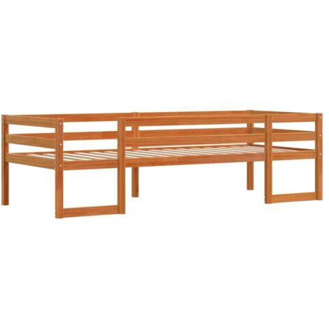 Cadre de lit pour enfants sans matelas cire marron 80x200 cm vidaXL