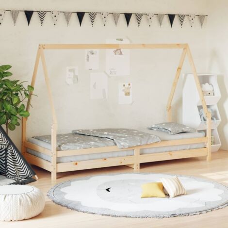 Cadre de lit pour enfants-Structure de lit d'enfant 90x200 cm bois de pin massif 918928