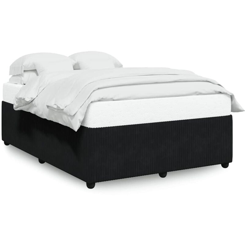 Vidaxl - Cadre de lit Noir 140x190 cm Velours