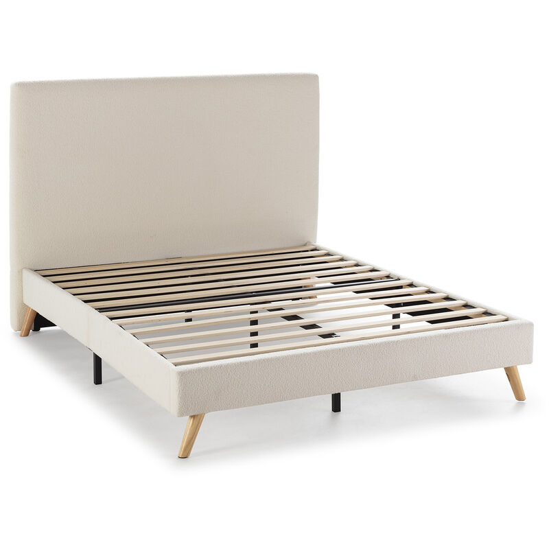 Cadre de lit rembourré Niebla 140x190 cm