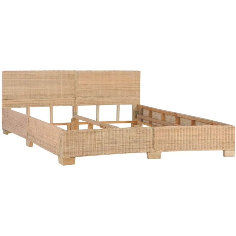 Vidaxl - Cadre de lit Rotin véritable tissé à la main 180 x 200 cm