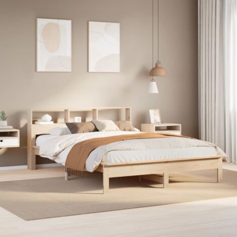 Cadre de lit sans matelas 140x200 cm bois massif de pin vidaXL