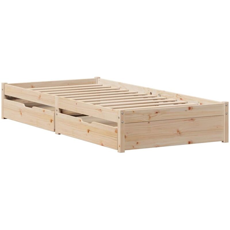 Cadre de lit sans matelas 90x190 cm bois de pin massif vidaXL