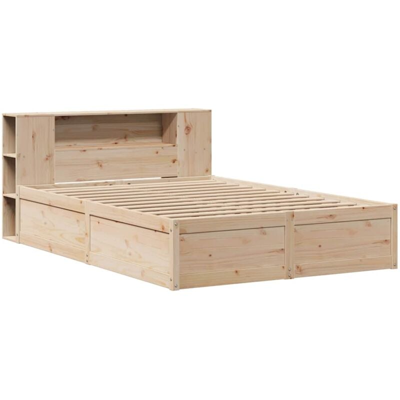 Vidaxl - Cadre de lit sans matelas 140x200 cm bois massif de pin