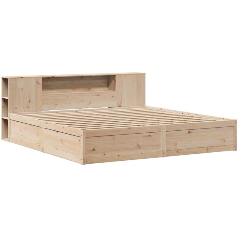 Vidaxl - Cadre de lit sans matelas 180x200 cm bois massif de pin