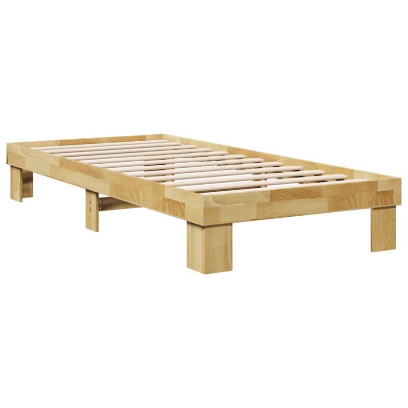 Vidaxl - Cadre de lit sans matelas 90x190 cm bois massif de chêne