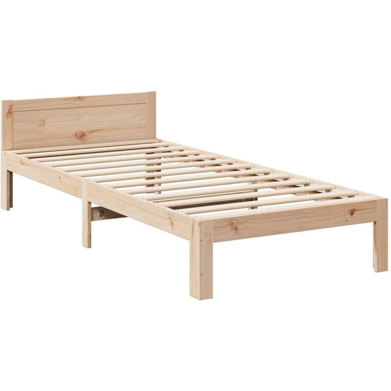 Vidaxl - Cadre de lit sans matelas 90x200 cm bois de pin massif