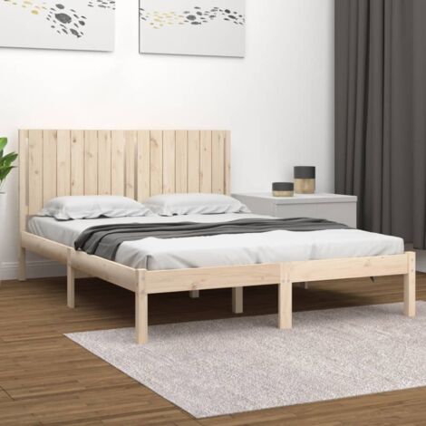 Cadre de lit sans matelas 160x200 cm bois massif de pin vidaXL