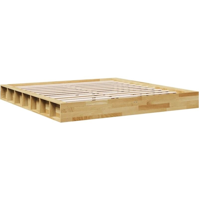 Vidaxl - Cadre de lit sans matelas 180x200 cm bois massif de chêne