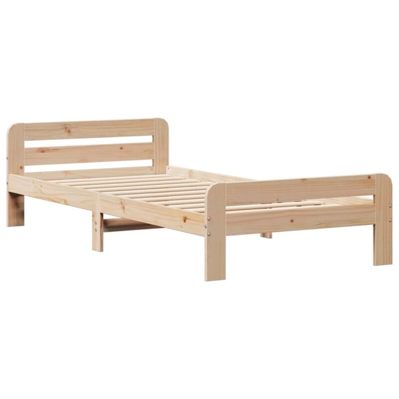 Vidaxl - Cadre de lit sans matelas 75x190 cm bois de pin massif