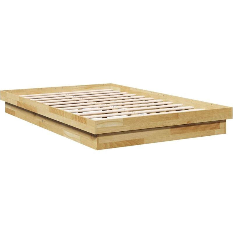 Vidaxl - Cadre de lit sans matelas 120x200 cm bois massif de chêne