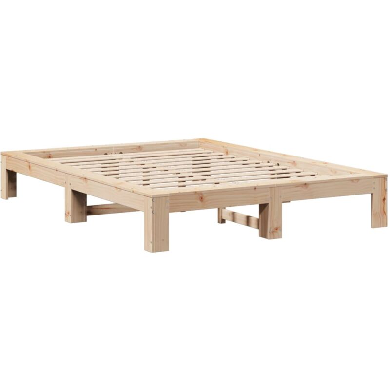 Vidaxl - Cadre de lit sans matelas 160x200 cm bois massif de pin