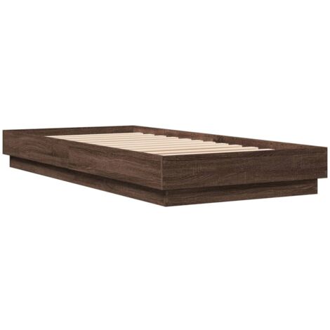 Cadre de lit sans matelas avec lumières LED 90x200 cm vidaXL