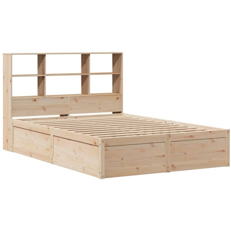 Vidaxl - Cadre de lit sans matelas 140x200 cm bois massif de pin