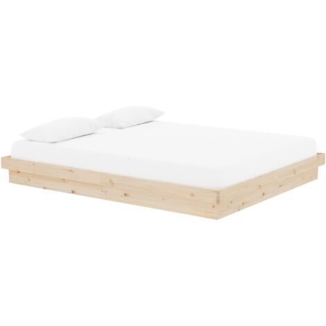 Cadre de lit sans matelas bois massif 160x200 cm vidaXL