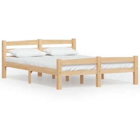Cadre de lit sans matelas bois massif de pin 140x200 cm vidaXL