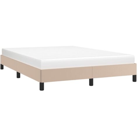 Cadre de lit sans matelas cappuccino 140x190 cm similicuir vidaXL