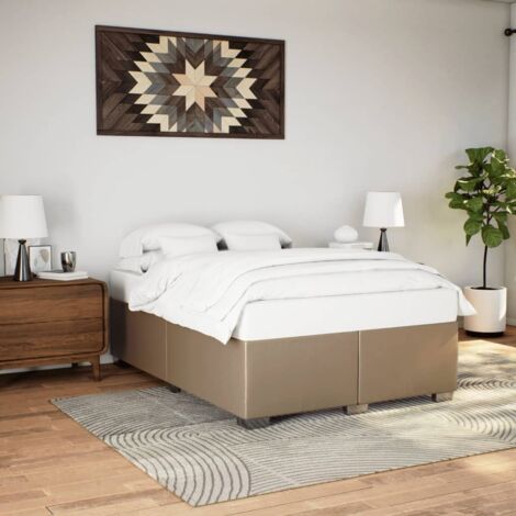 Cadre de lit sans matelas cappuccino 160x200 cm similicuir vidaXL