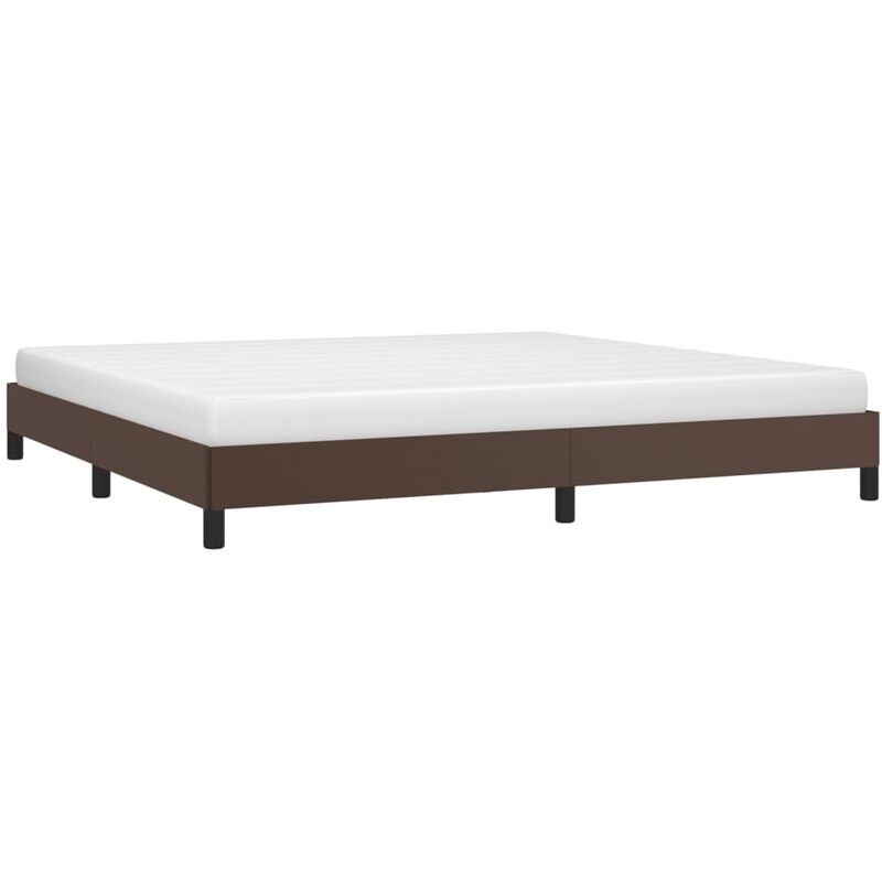Vidaxl - Cadre de lit sans matelas marron 200x200 cm similicuir