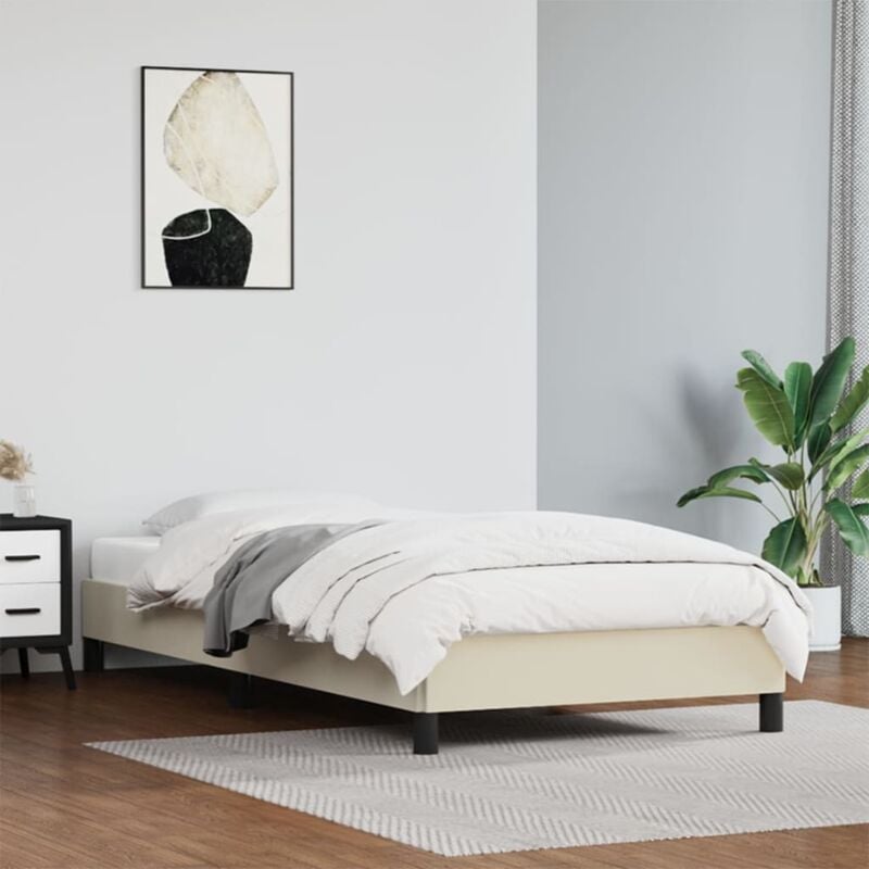 Vidaxl - Cadre de lit sans matelas crème 80x200 cm similicuir