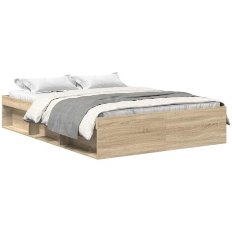 DOC&ET² Cadre de lit chêne sonoma 160x200 cm