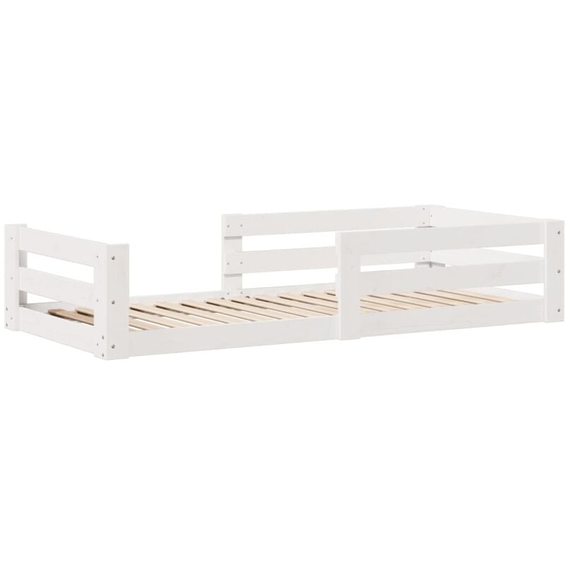 Vidaxl - Cadre de lit sans matelas blanc 80x200 cm bois massif de pin