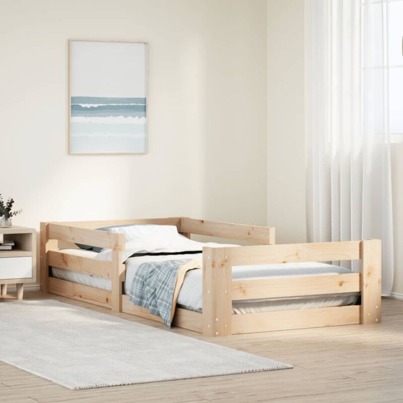 Cadre de lit sans matelas 100x200 cm bois massif de pin vidaXL