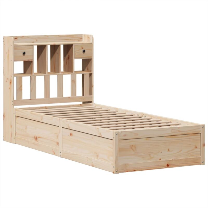 Cadre de lit sans matelas 90x190 cm bois de pin massif vidaXL