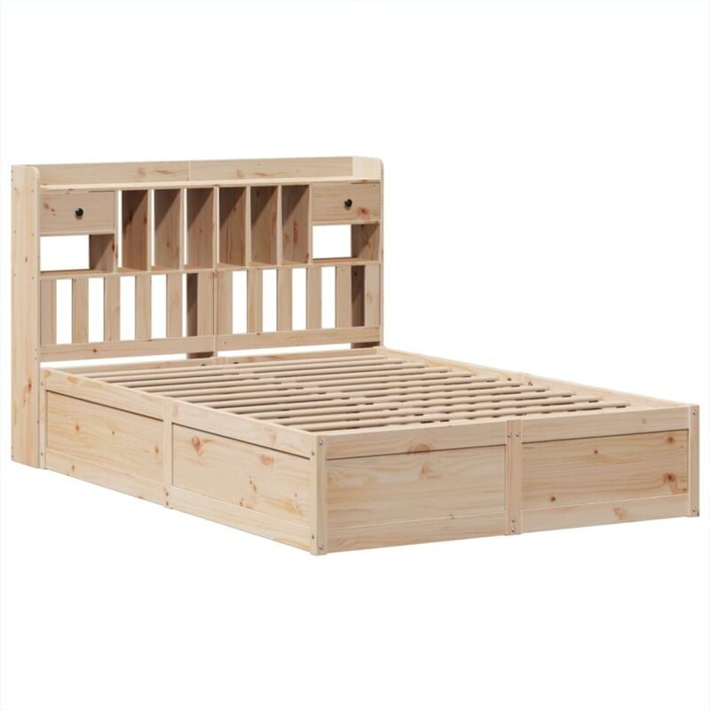 Cadre de lit sans matelas 160x200 cm bois massif de pin vidaXL