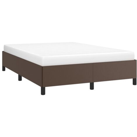 Cadre de lit sans matelas marron 140x190 cm similicuir vidaXL